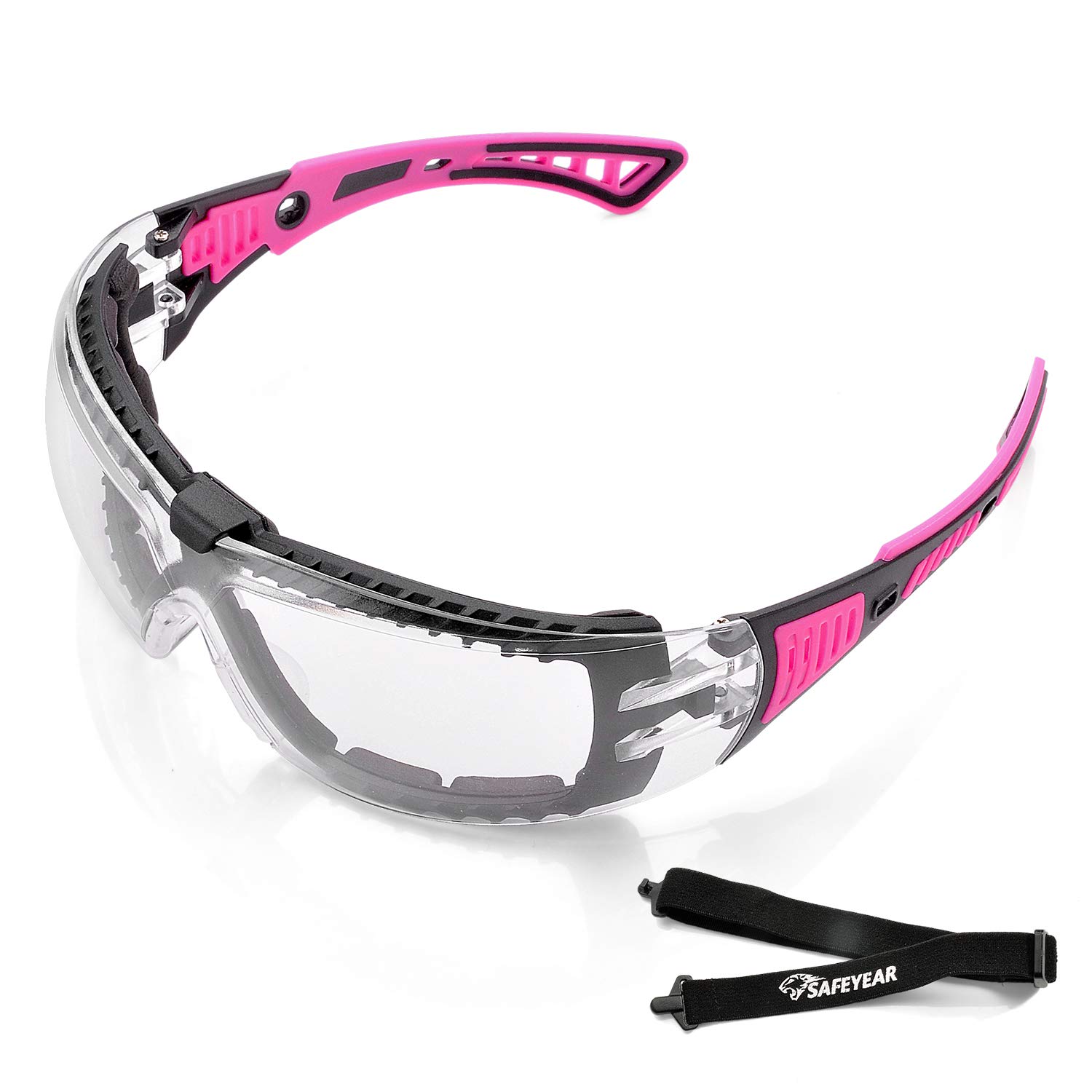 Pink Lab Safety Goggles