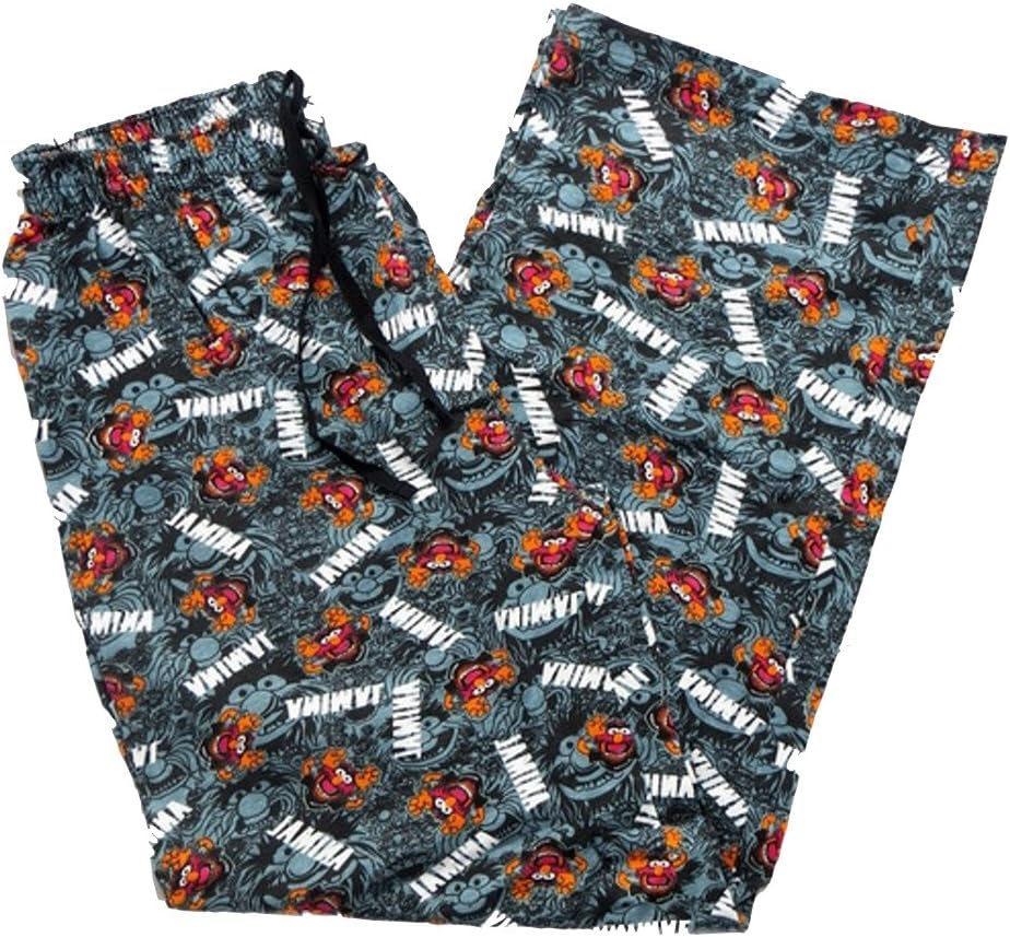 The Muppets Animal Blue Men's Pyjama Bottoms Lounge Pants Size Small