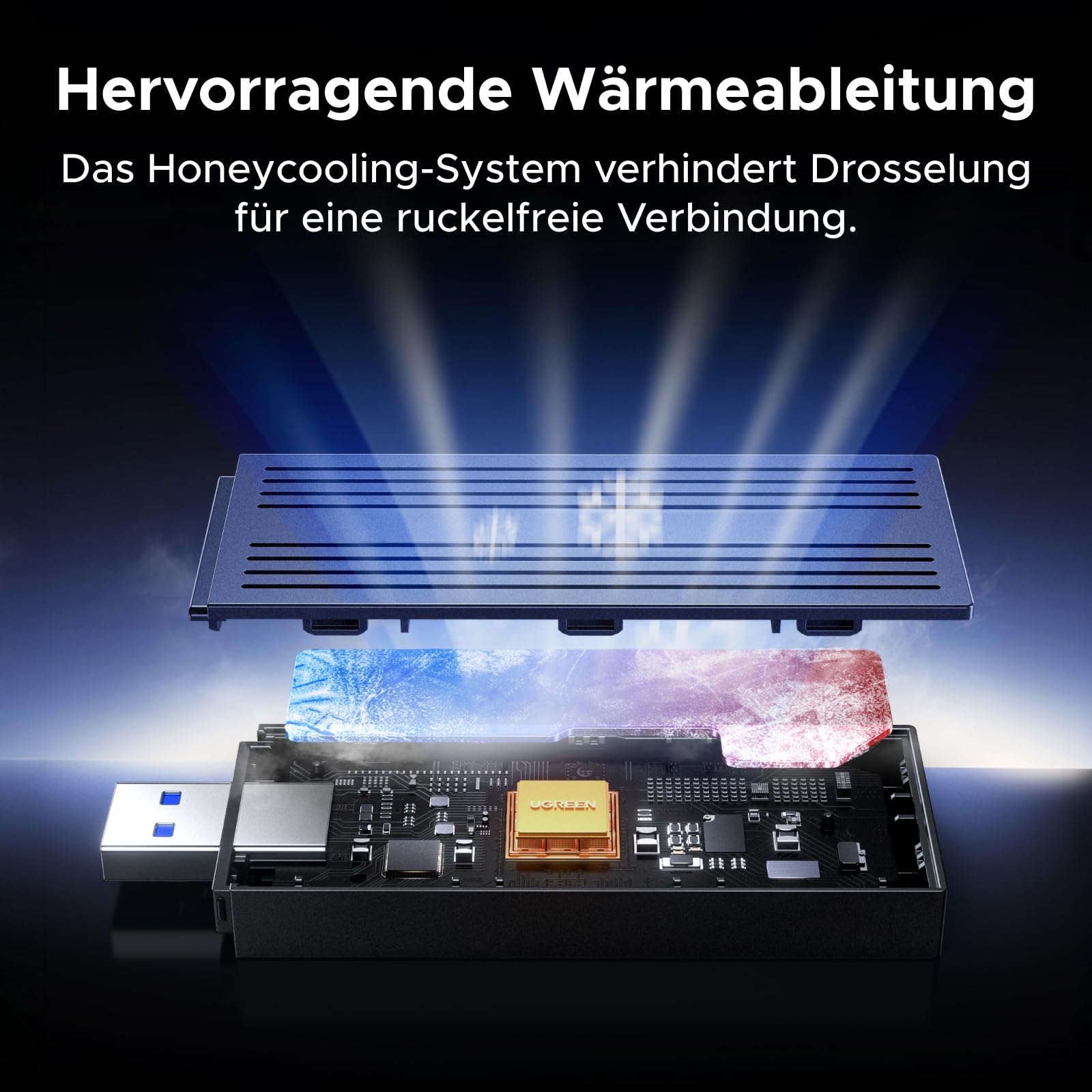 UGREEN WLAN Stick für PC WiFi 6 AX1800 WLAN Adapter PC Dual Band 5GHz/2.4GHz, USB WLAN Stick eingebauter Treiber, OFDMA+MU-MIMO, WPA3-SAE, WiFi Dongle kompatibel mit Windows 11/10. 5
