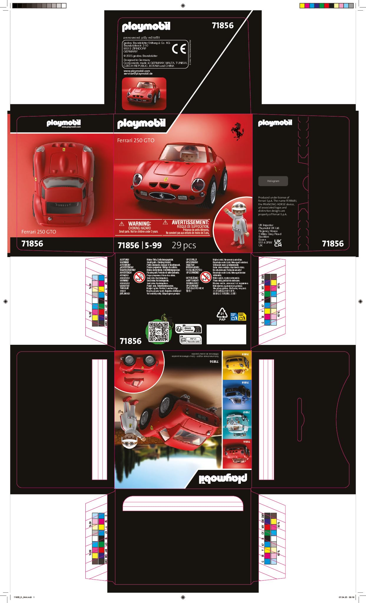 PLAYMOBIL | Collector Cars | Ferrari 250 GTO | Modellauto für Erwachsene & Kinder Auto-Fans & Sammler | 71856 7