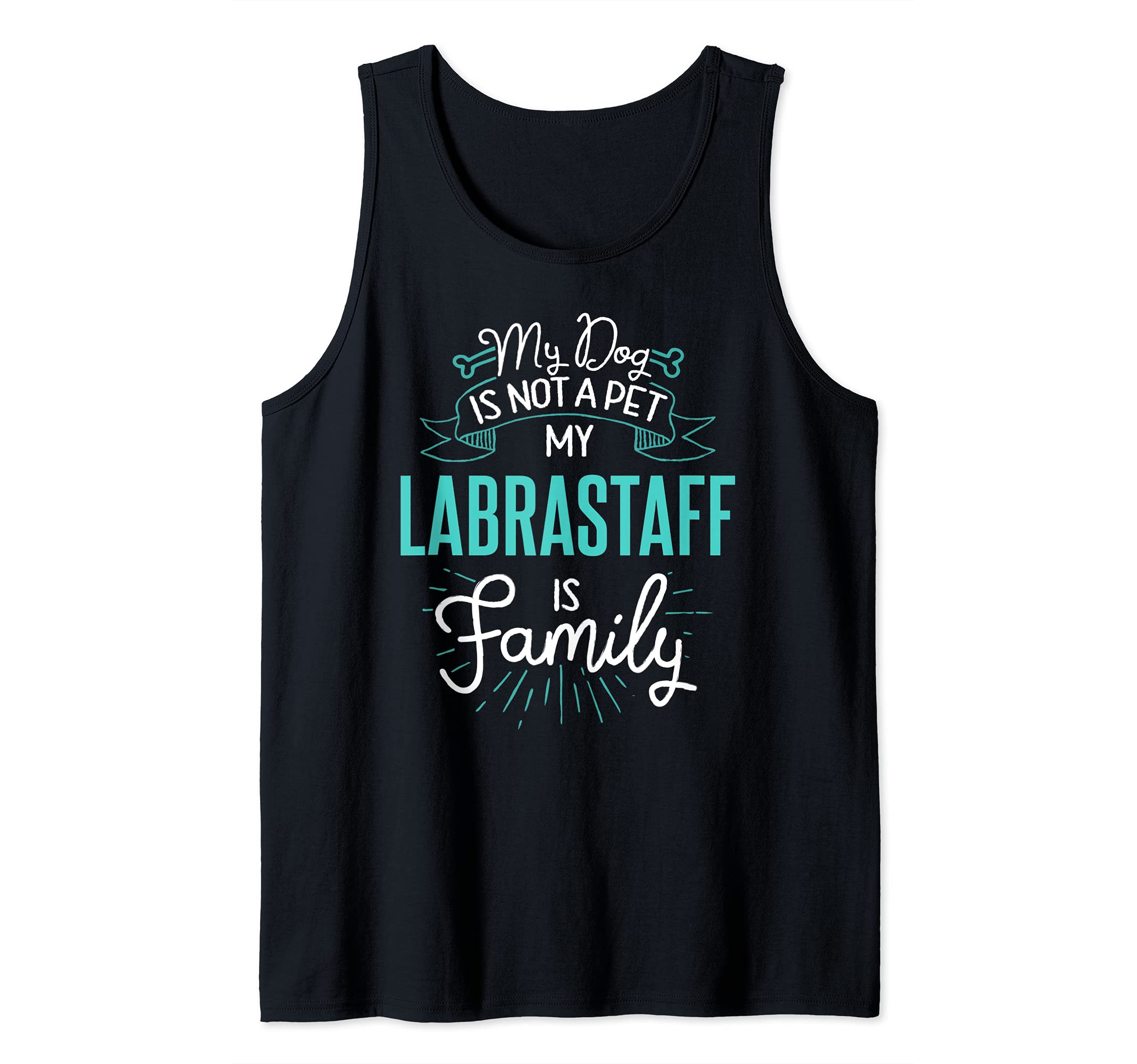 Cute Labrastaff Design Family Dog Giftn Tank Top