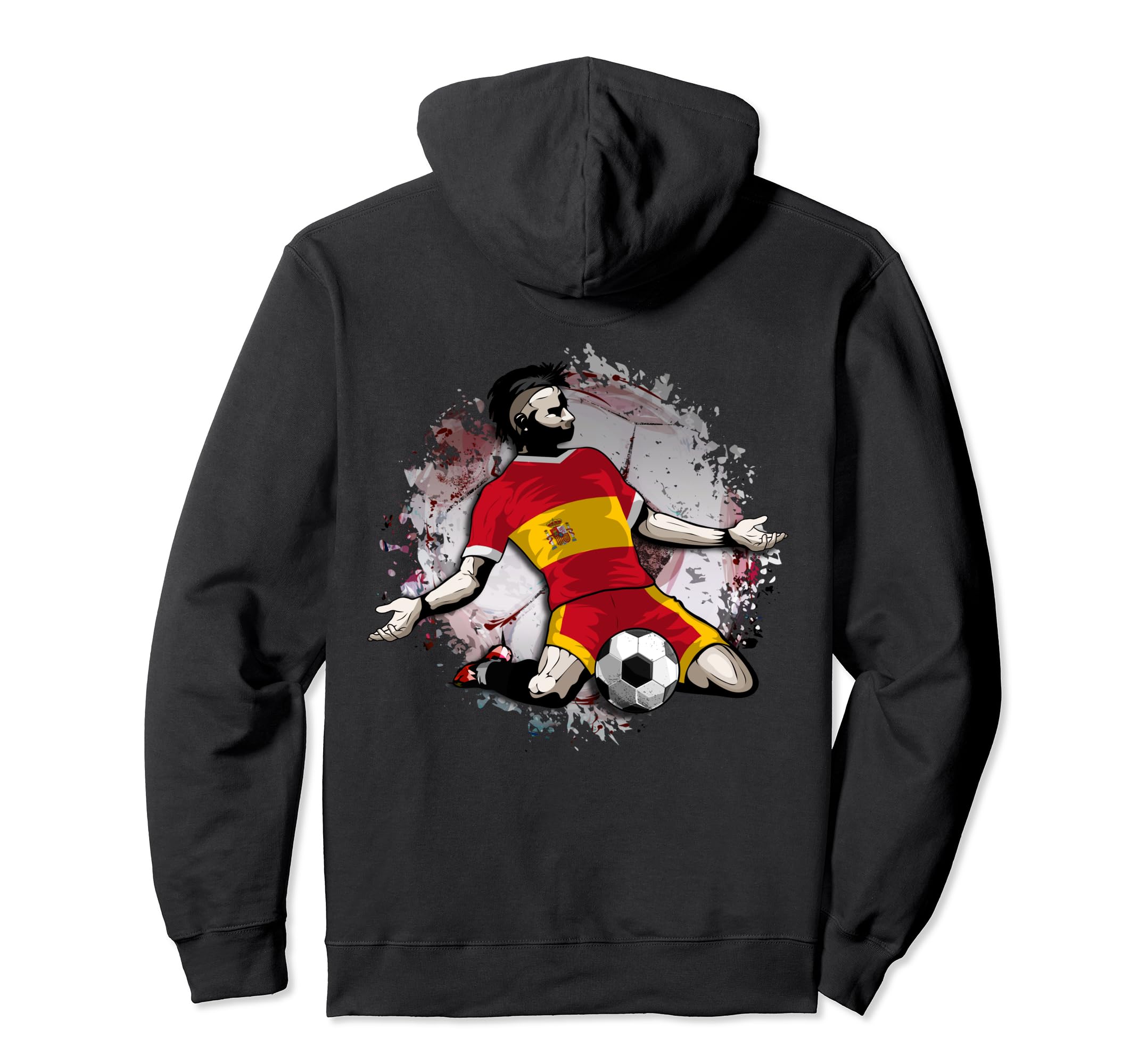 Spain Soccer Spanish National Flag Proud Football Lovers Art Pullover Hoodie