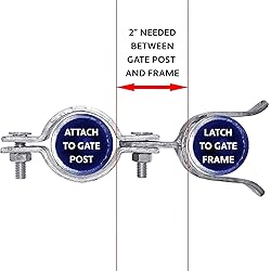 1-3/8" x 2-3/8" Chain Link Fence Gate Fork Latch