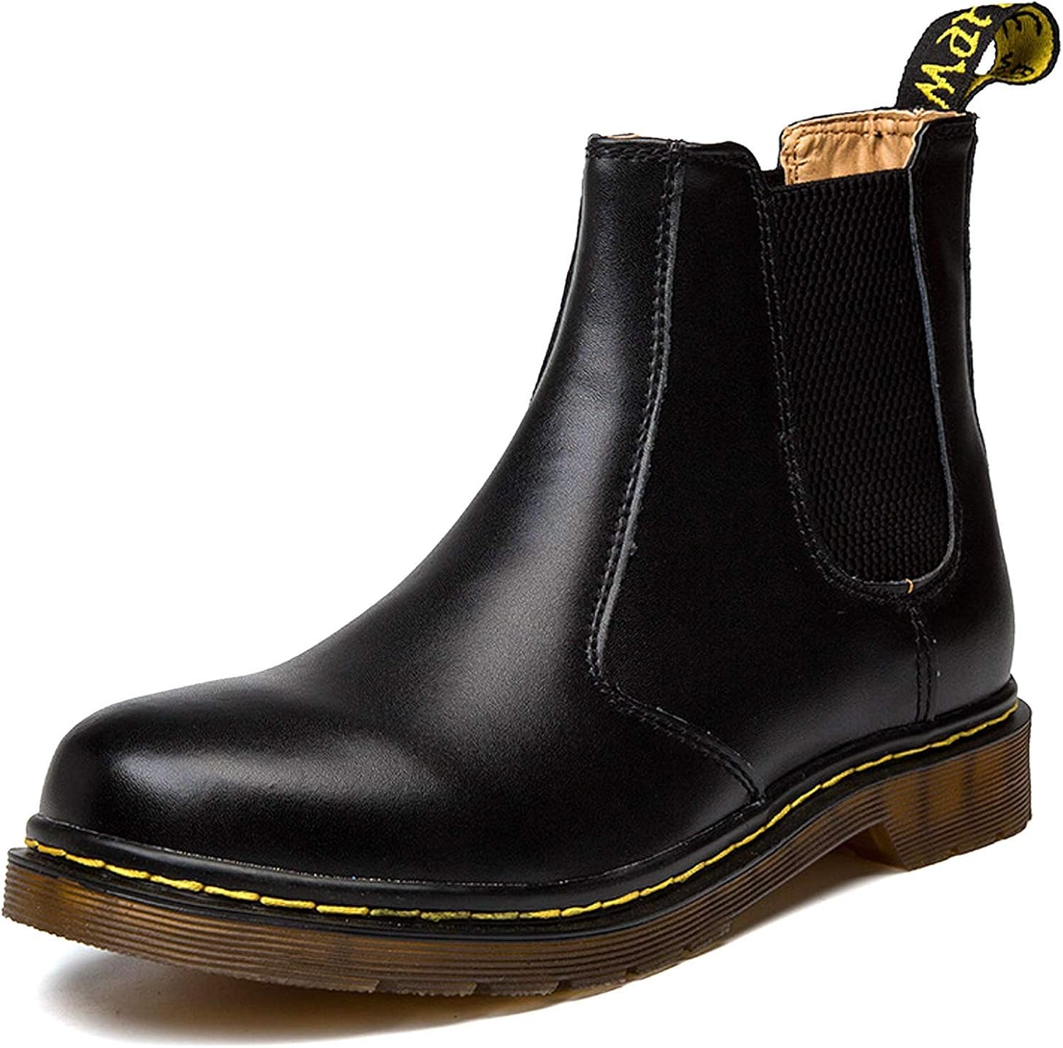 chunky leather ankle boots