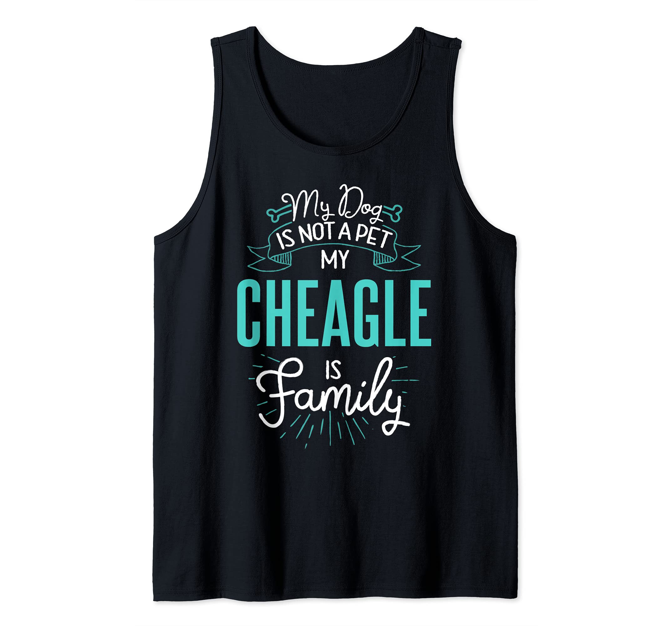 Cute Cheagle Design Family Dog Giftn Tank Top