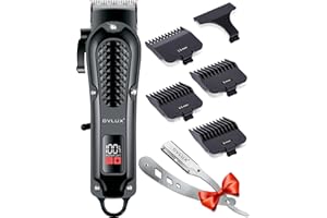OVLUX Cordless Hair Clippers for Men: Professional Barber Clippers for Precision Grooming, Rechargeable and Powerful - Máquina para Cortar Pelo de Hombre