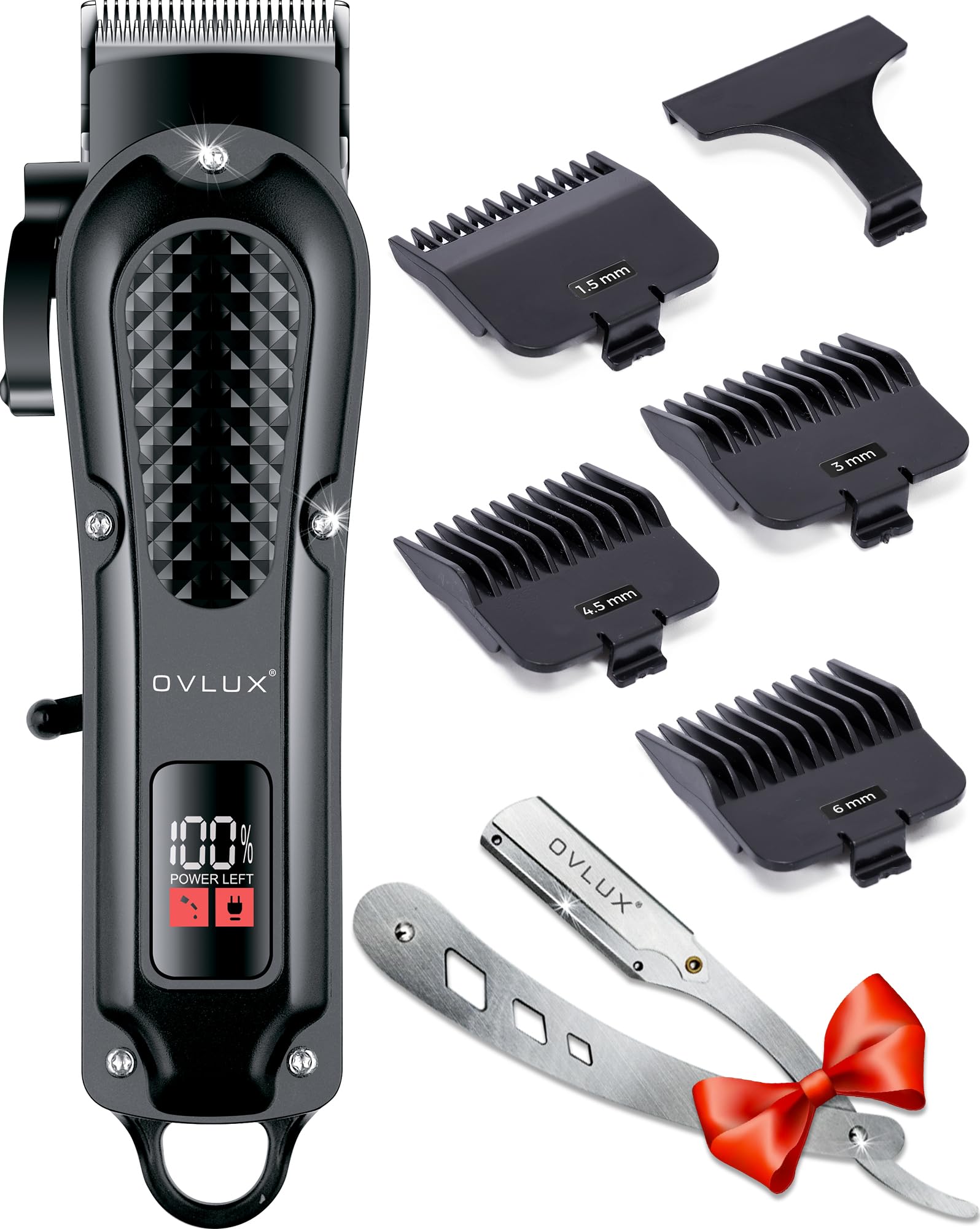 Photo 1 of Cordless Hair Clippers for Men: Professional Barber Clippers for Precision Grooming, Rechargeable and Powerful - Máquina para Cortar Pelo de Hombre