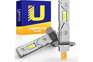 Ursprung Upgraded H1 Light Bulbs, 100W 600% Brighter, 1:1 Size H1 Bulbs, Real Plug-N-Play H1 Fog Light Bulbs, Pack of 2