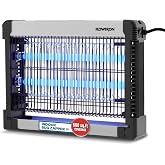 Flowtron Indoor Bug Zapper, 3000V Non-Clogging Grid, 500 Sq Ft, 16W Dual UV | Suited for larger kitchens, living rooms, restaurants and RVs - hang with the chain, safe for use around family and pets.