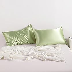 NTBAY 2 Pack Satin King Pillowcases for Hair and