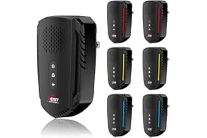 WHIHICO 2024 Upgraded Version Ultrasonic Pest Repeller, Indoor Ultrasonic Repellent for Roach, Rodent, Mouse, Bugs, Mosquito, Mice, Spider, Ant,Electronic Plug in Pest Control,3 Mode Switching,6 Packs