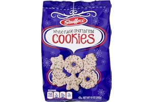 Stauffer's Holiday Cookies: Holiday Shortbread, Iced Gingerbread, White Fudge or Variety 3-Pack 12 oz. Bags (White Fudge Shortbread, 3 Bags)