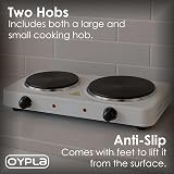 Oypla 2.5KW Electric Portable Kitchen Double Hot Plate view 5