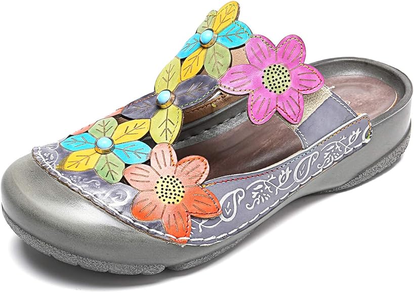 leather slippers for women