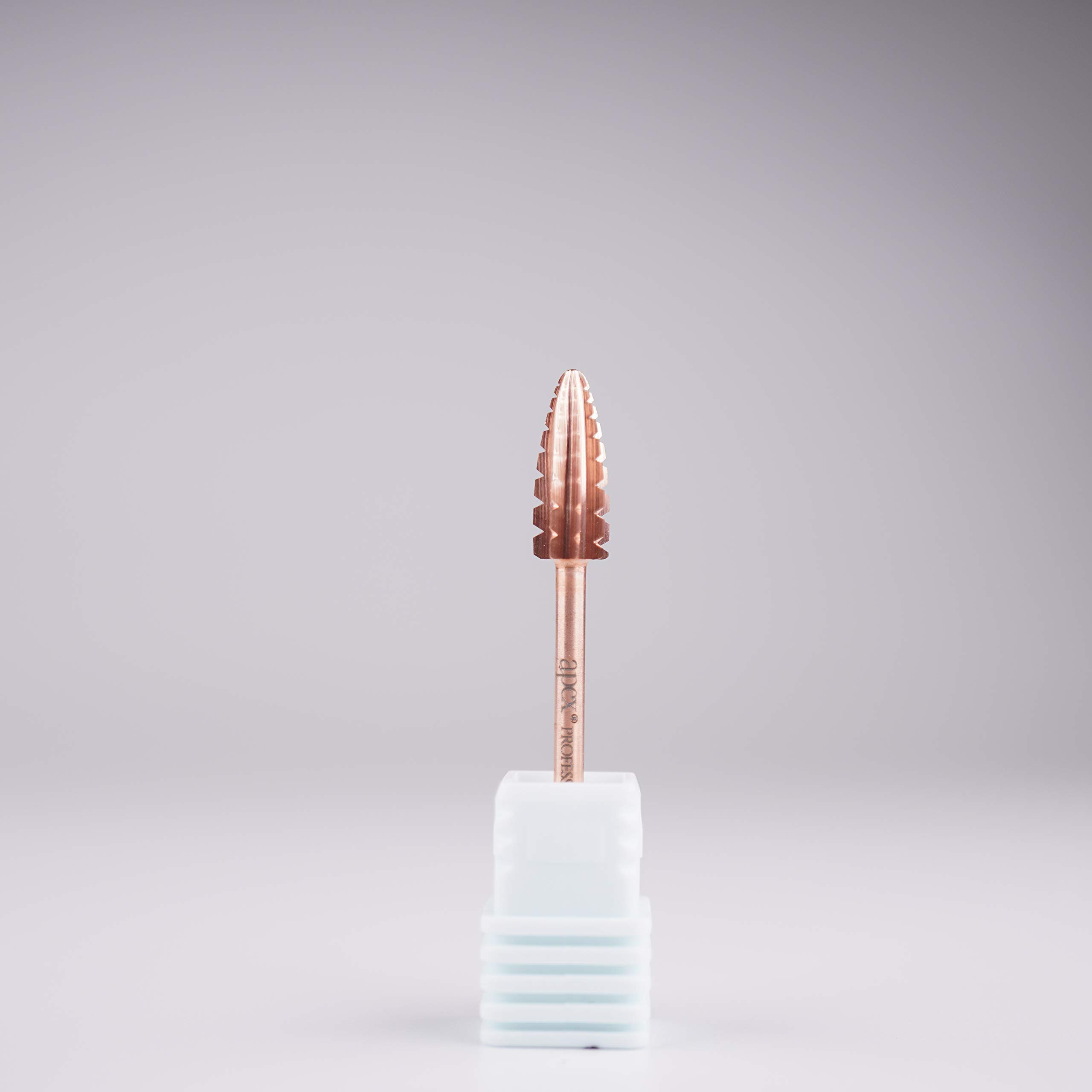 New* Apex® Professional Tungsten Carbide Electric Nail Drill Bit 3/32 inch, 2.35mm Shank for Gels, Acrylics, Nail Art, Manicure, Pedicure, Salon Professional Nails (Typhoon 2 Way) (3X Coarse)