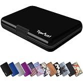 TopMost Aluminum Credit Card Holder, RFID Blocking Wallet for Women &amp; Men | Metal Card Case Wallet, Holds 12 Cards, RFID Protection, Hard Shell Case, Compact Design