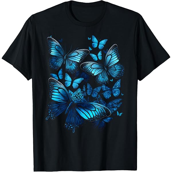 Amazon.com: Butterfly T-Shirt Flying Butterfly Wings Shirt T-Shirt