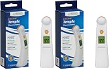 Veridian Healthcare Temple Thermometer | Infrared Measurements | Fast 6-Second Readout | Fever Alert | Backlit Display | Programmable Timer | 1-Year Warranty (Pack of 2)