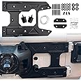 B.ZSSY Spare Tire Carrier Hinge Reinforcement Kits Compatible for 2018 2019 2020 2021 Jeep Wrangler JL Aluminum Tailgate Bracket Accommodates 35" Inch Tires Replace for 82215356AB