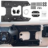 B.ZSSY Spare Tire Carrier Hinge Reinforcement Kits Compatible with 2018 2019 2020 2021 Wrangl-er JL Aluminum Tailgate Bracket Accommodates 35" Inch Tires Replace for 82215356AB
