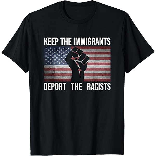 Funny Immigrants Make America Great No Kings Sweatshirt - Retro USA Flag Patriotic Tee