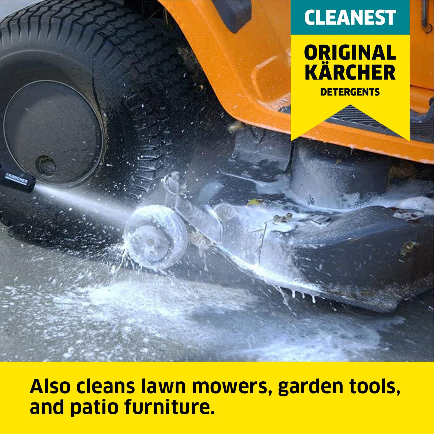 Kärcher Multi Purpose Pressure Washer Detergent, Removes Dirt and Grime from Fences, Siding, Patios, Driveways, Sidewalks, Concrete and More, Highly Concentrated, Makes up to 20 gal of Cleaner