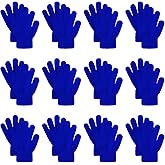 jiebor 12 Pairs Kids Warm Winter Knit Gloves for Boys Girls Children Kids