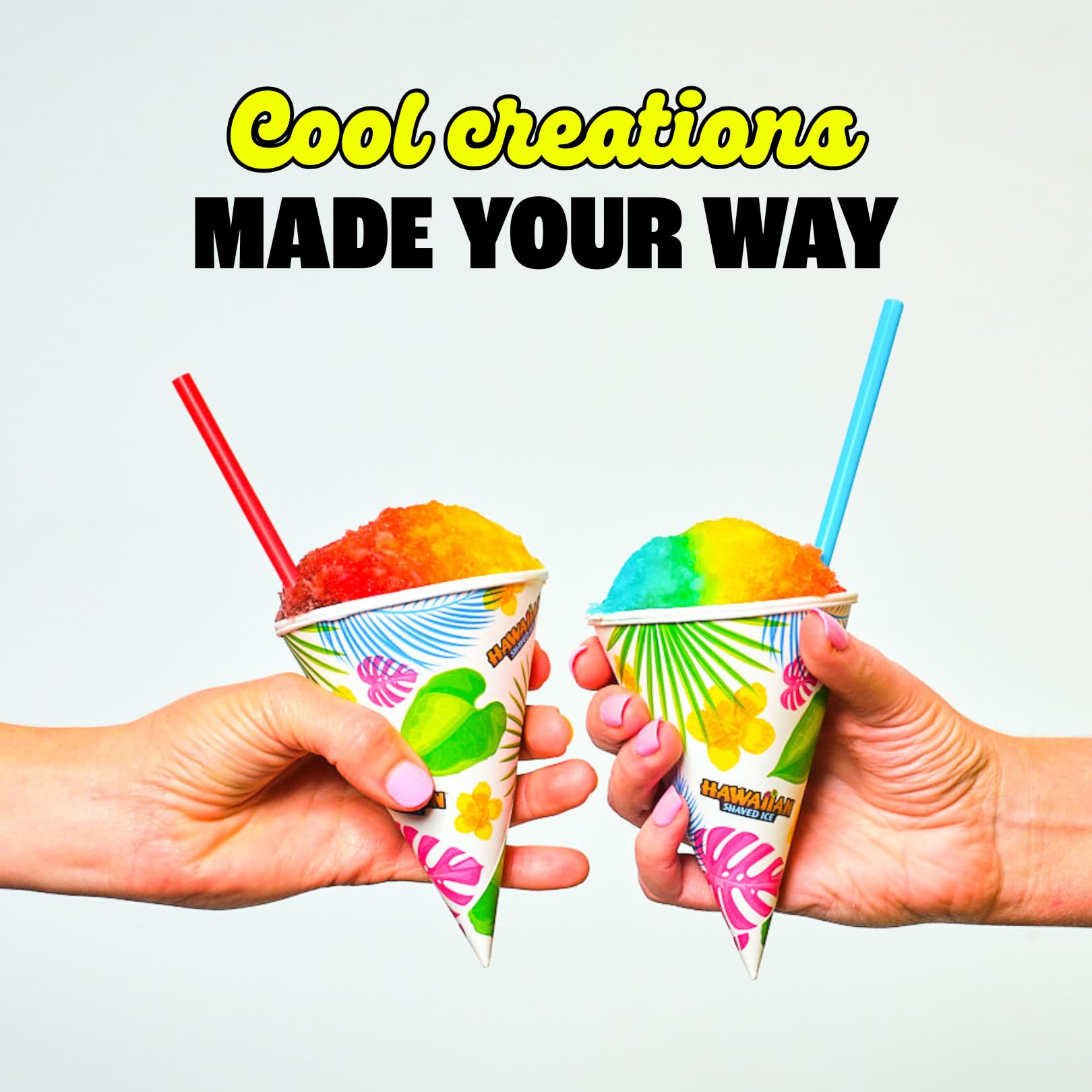 Hawaiian Shaved Ice Kid-Friendly S700 Classic Snow Cone and Shaved Ice Machine with Instruction Manual, Tip Card, and 1-year Manufacturer’s Warranty, 120V, White