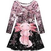 Upetstory Girls' Casual Dresses Kids Playwear Dresses Swing Twirly Skater Dress