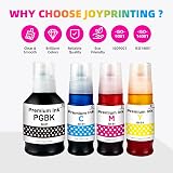 JoyPrinting GI-51 Ink Bottle 4 Pack Black Cyan Magenta Yellow for Canon Pixma view 5