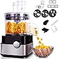 HSSFAF Commercial Food Processor 20-Cup Electric Vegetable Dicer Chopper 600W 5 in 1 Professional Veggie Shredder Grater Multifunctional Meat Grinder Blender with 5 Stainless Steel Blades