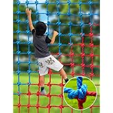 Climbing Cargo Net, Polyester Playground Climbing Net, Heavy Duty Large Military Climbing Net for Kids Outdoor, Kids Safety Protection Net, Rope Ladder, Jungle Gyms, Swingset, Treehouse