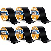 ADHES Deck Joist Tape, 4" x 50', 6 Rolls Weather Resistance & Waterproof Butyl Joist Tape for Decking, Deck Flashing Tape, Id
