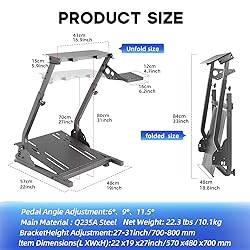 Grefinity Racing Wheel Stand，Height Adjustable