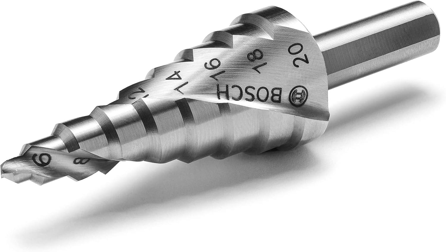 Bosch Professional HSS Step Drill Bit (for Metal and Plastic diameter 4 - 20 mm, Length 70.5 mm, Drill Accessories) - Image 3