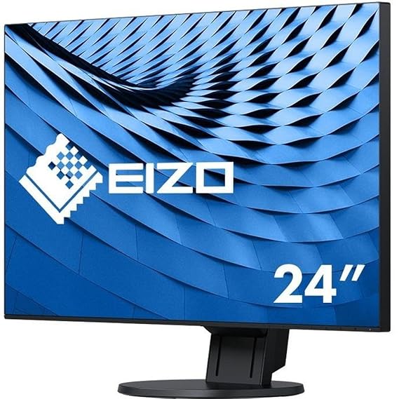 Eizo EV2451-BK 60,5 cm (23,8 Zoll Full HD) Ultra-Slim Monitor (DVI-D, HDMI, D-Sub, USB 3.0, DisplayPort, 5ms Reaktionszeit, A