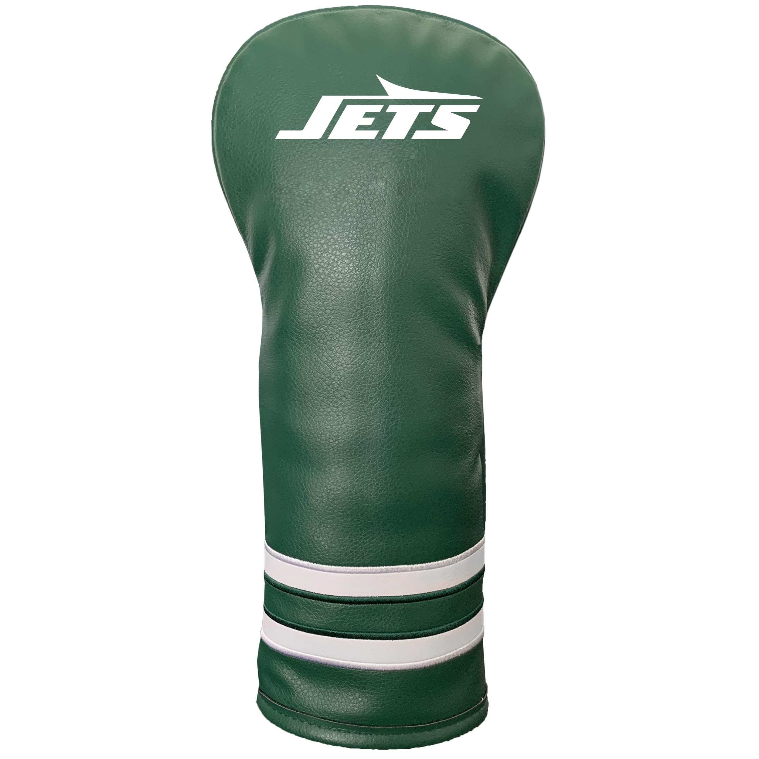 TEAM GOLF NFL New York Jets Vintage Fairway Head Cover Vintage Fairway Golf Club Headcover, Form Fitting Design, Retro Design & Superb Embroidery