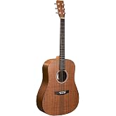 Martin D-X1E Koa X Series Acoustic-Electric Guitar | Koa HPL Top, Back &amp; Sides | E1 Electronics with Built-In Tuner | Softshell Case Included