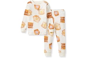 Burt's Bees Baby Boys' 2-Piece Long Sleeve Tee and Pants Organic Cotton Pajama Set