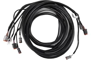 Aramox 176340 Ignition Wiring Harness, 20ft Main Modular Ignition Wiring Harness Cable Replacement for Johnson/Evinrude/OMC O
