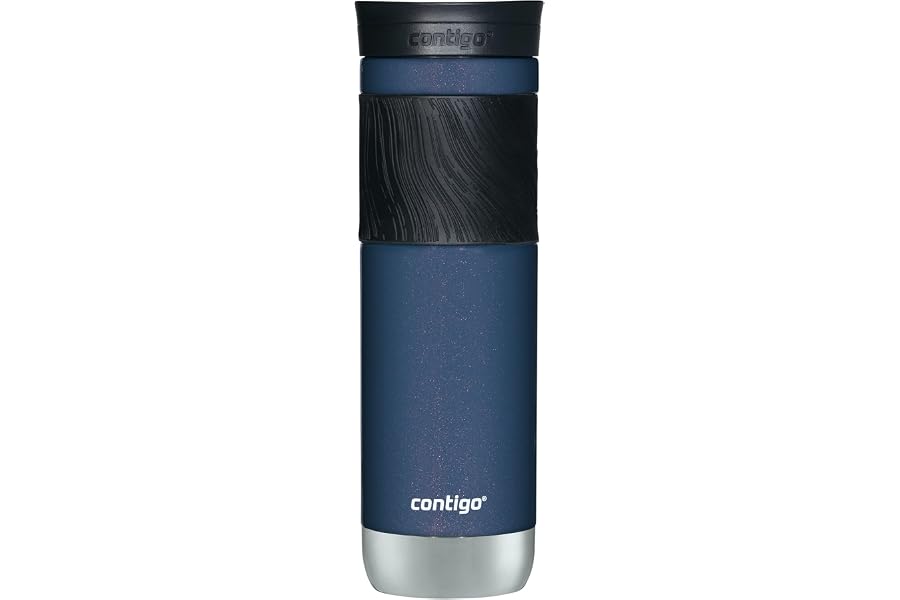 Contigo Byron 2.0 Stainless Steel Travel Mug with Snapseal Lid and Grip, 24oz, Midnight Berry, BPA Free and Leak Proof Book