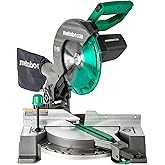 Metabo HPT 10-Inch Compound Miter Saw, Xact Cut LED Shadow Line System, Precision Miter Angles, Single Bevel 0-45°, 40T TCT B