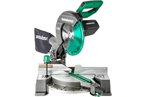 Metabo HPT 10-Inch Compound Miter Saw, Xact Cut LED Shadow Line System, Precision Miter Angles, Single Bevel 0-45°, 40T TCT B