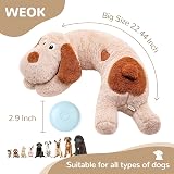WEOK Heartbeat Toy for Dogs Anxiety Relief Plush Puppy Toy Calming Aid view 2