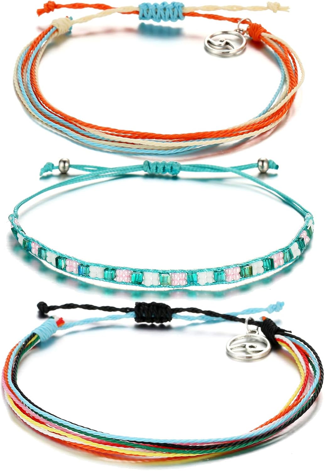 Vsco Bracelets Surfer Wave String Bracelet for Women