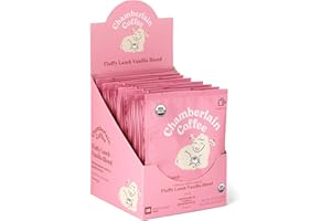 Chamberlain Coffee Fluffy Lamb Vanilla Cold Brew Singles - Cold Brew Coffee Bags with Notes of Vanilla & Roasted Nuts - 10 Single Serve Cold Brew Sachets