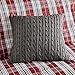 Woolrich Williamsport Plaid Square Pillow Grey 18x18, WR30-465