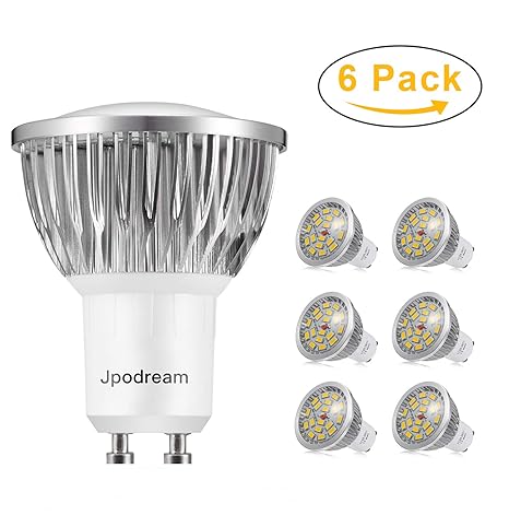 LED Lampe GU10 Warmweiß 3000K, Jpodream 7W 550LM LED Leuchtmittel, Ersatz für 60W Halogen Lampen, 140°Strahlwinke, AC85-265V 