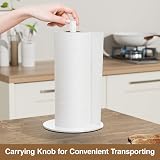 niffgaff Kitchen Roll Holder White Stainless Steel Free Standing view 5