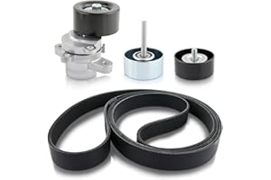 TIMEPAL Belt Tensioner Assem with Pulley for Nissan Altima 3.5 2007-2013, Maxima 2009-2014, Murano 2009-2014, Replace# 11955JA10D, 7PK1705, 11925JA11A, 11925JA100